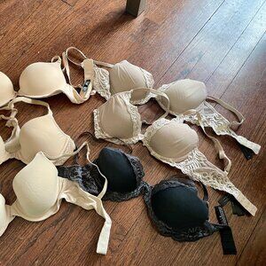 Lot of 6 34B Bras:  Harper Wilde b.Tempt'd Montelle + 3 Natori ( 2 Nude 1 Black)